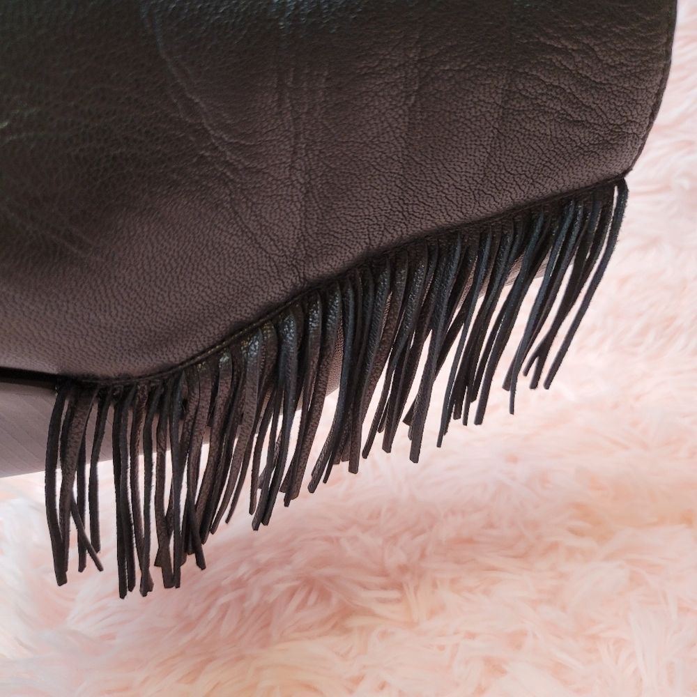 Host PICK 🎆 See by Chloe  Black Wedge Ankle Boots with Fringe - Picture 13 of 16